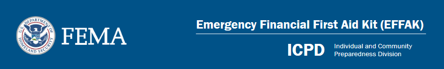 FEMA Emergency Financial Fiest Aid Kit